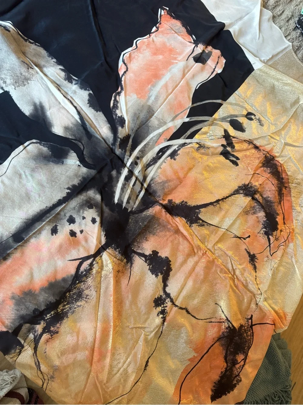 Gottex Silk scarf floral